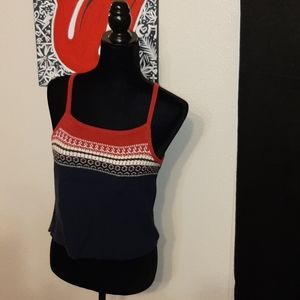 Vintage 90s preppy knit sweater tank